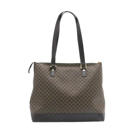 Celine Vintage, Pre-owned Canvas Tote Zwart, Dames, Maat:ONE Size,leer