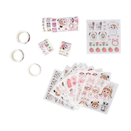 Washi tejp DIY dekoration tydlig utskrift upprepade gånger klistra in utan skärning Washi tejp set94044 Godis Licorne