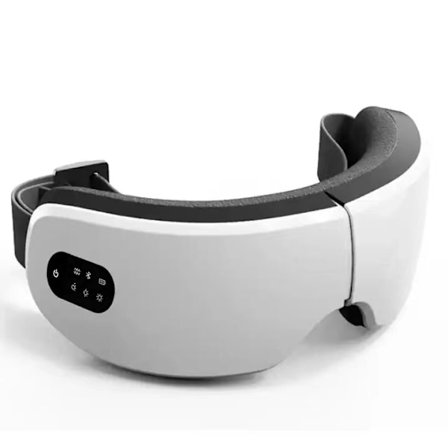 4D Smart Eye Massager Trådløs Vibrasjon Øyepleie Instrument Varm Kompress Bluetooth Øyemassasje Briller Tretthet Pose Rynke