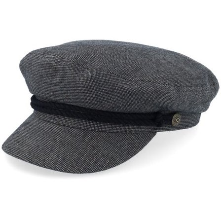 Brixton - Svart vega Keps - Fiddler Cap Mixed Tweed Black Vega Cap @ Hatstore