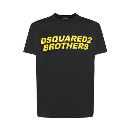 Dsquared2, t-shirt Zwart, Heren, Maat:2XL L30,Cotton