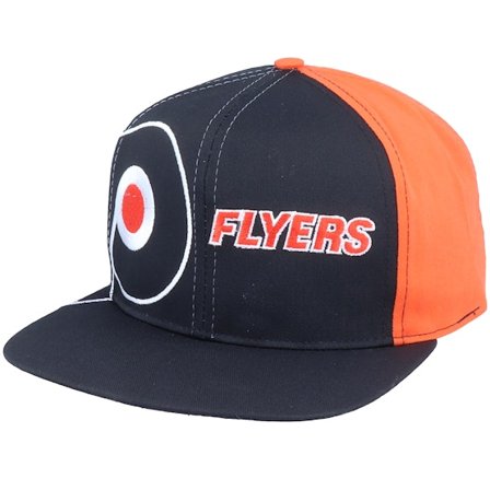 Twins Enterprise - NHL Sort snapback Kasket - Philadelphia Flyers Big Logo NHL Vintage Black/Orange Snapback @ Hatstore