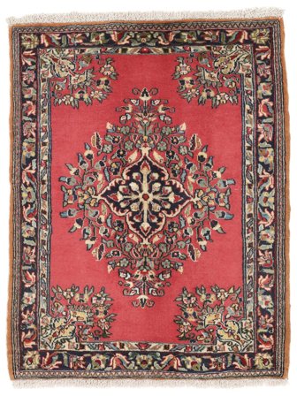 Orientalischer Keshan Teppich 64X82 Braun/Dunkelrot Wolle, Persien/Iran