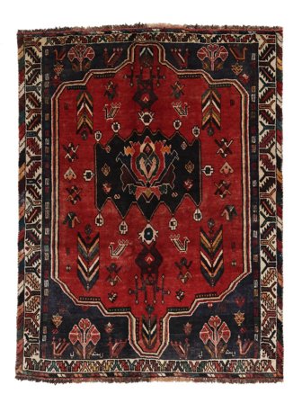 Medallion Small Shiraz Rug 137X180 Wool