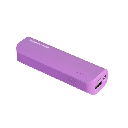 REALPOWER Powerbank PB2600 , purple