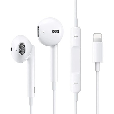 [PLEE] Langalliset iPhone-kuulokkeet Applelle, In-Ear-kuulokkeet äänenvoimakkuuden säätimellä ja mikrofonilla, yhteensopivat iPhone XS-14 Pro Maxin 