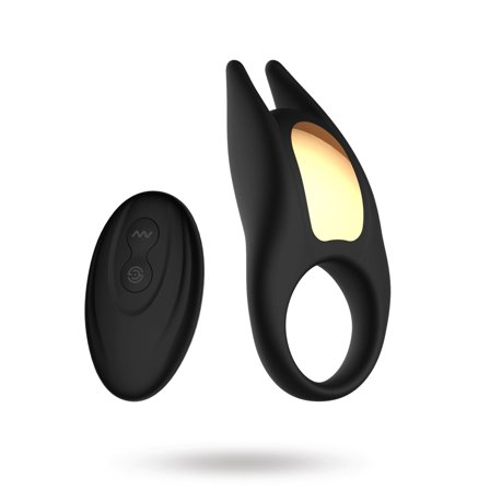 Sustainable Pleasure: Colorful Light Fjernstyrt Penisring med Klitorisstimulator - Erotik Vuxen: Til ham