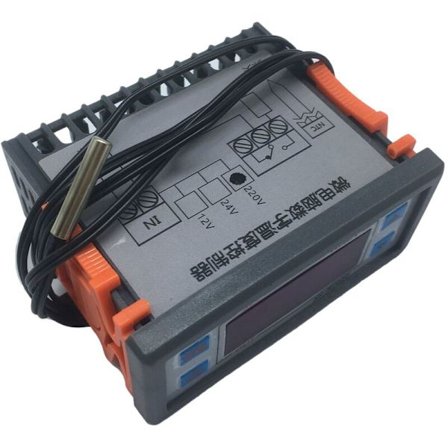 Digital termostat XH-W2060 för kylskåp, frys och kylrum med inbyggd digital display, 24V