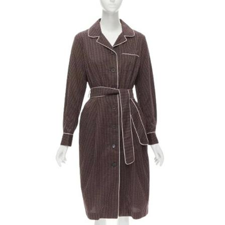 Dries van Noten Pre-owned, Pre-owned Cotton dresses Bruin, Dames, Maat:S,Katoen