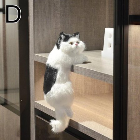 Simulering Katt Hengende Ornamenter Realistisk Dukke Dyr