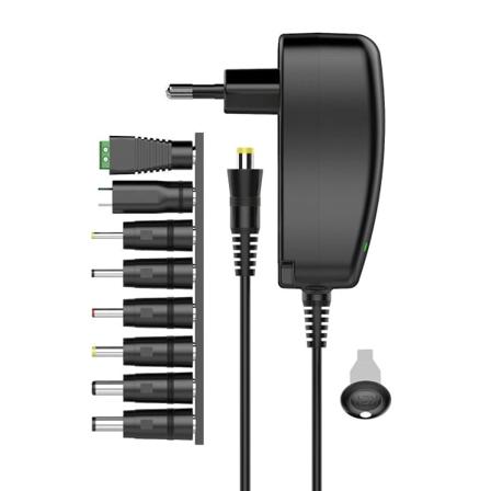 TG Universal Strømadapter - 8-i-1 Sort