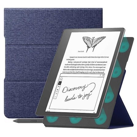 För Amazon Kindle Scribe Magnetic E- case Pu Läderställ Cover