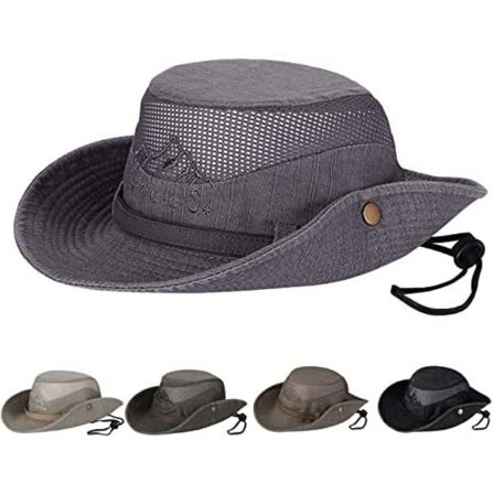 Solhat UV-beskyttelse Bucket Hat Sommerhatte (Grå)