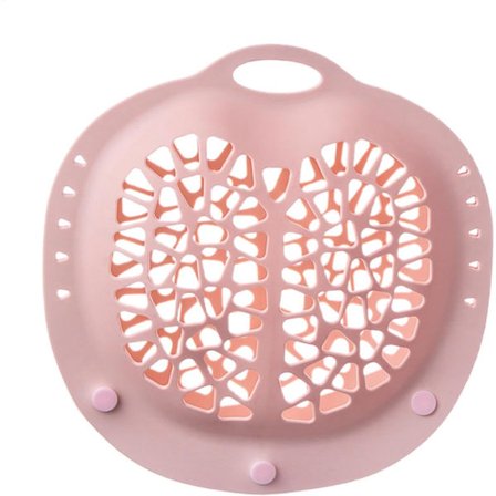 Tvättväska i silikon 21,3x22x6,1cm Rosa - BH-skydd för tvättmaskin, multifunktionellt tvättnät för underkläder och babykläder