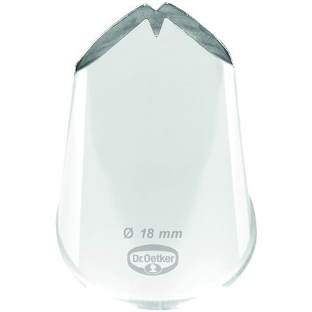 Dr oetker Sprøyteposetipp Løv 18 mm' - 'Sølv