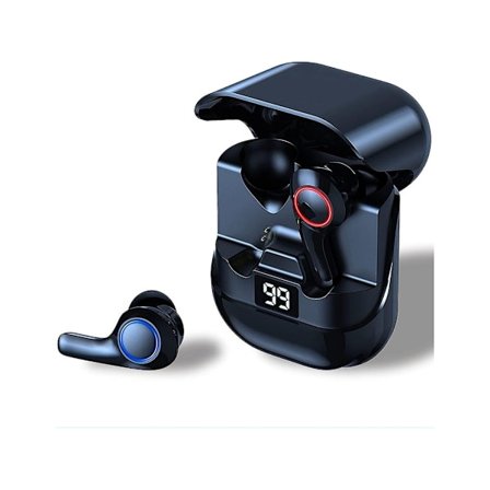 Brusreducerande Bluetooth-hörlurar med kristallklart ljud, svarta