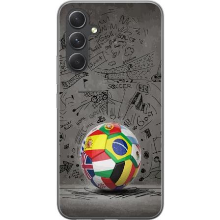 Samsung Galaxy S24 FE Gjennomsiktig deksel Fotboll Världen