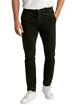 Lindbergh Cropped Corduroy Pants Byxor Herr Grön M