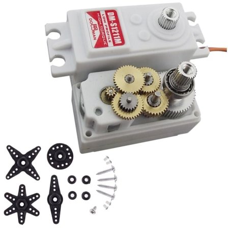 -S1211M Metallväxel 12 kg högt vridmoment fjärrkontroll bil styrning kort kaross digital servo robot