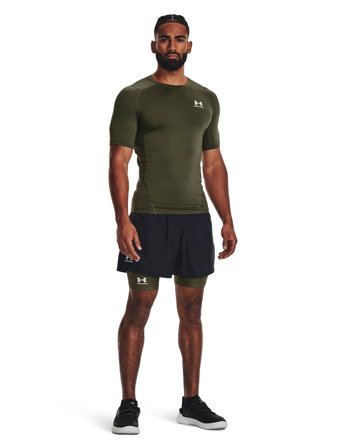 Under Armour Ua Hg Armour Comp Ss - Khaki green - XL