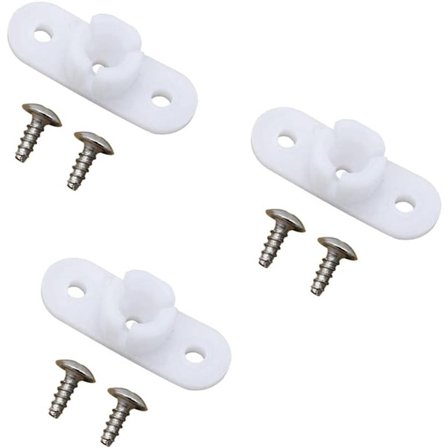 Lämplig för strålkastarklämma, ABS strålkastarfästen strålkastare trimklämma för Discovery 1 2 (vit)