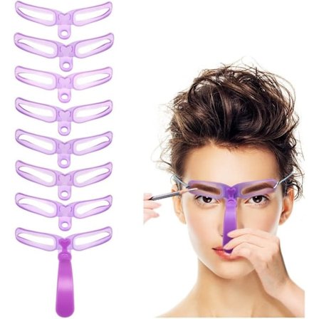 bryn stencil, bryn stencil, bryn trimmesett, 8 gjenbrukbare bryn stencils