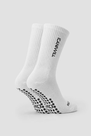 ICANIWILL - Nimble Quote Training Sock 2-Pack White - sportkleding van ICIW