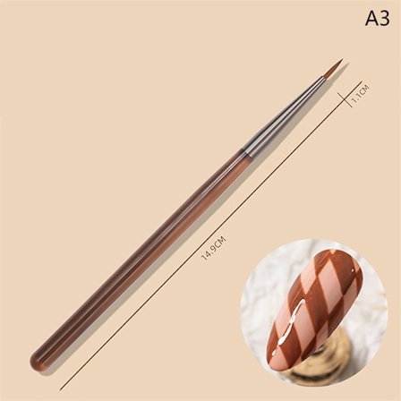 Nail Art Brush Tegneverktøy Blonde-Brush Manikyr Gel Polish UV