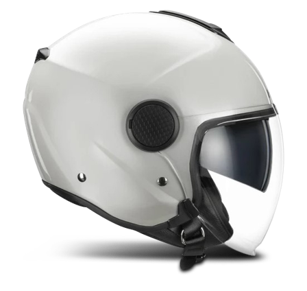 Halvhjelm Hebo Demi Jet CTR Blank Hvit XL