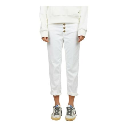Dondup, Slim-fit Trousers Wit, Dames, Maat:W28