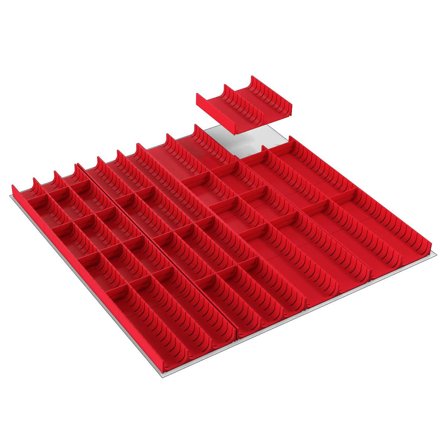 Treston 83793800 Skuffe interiør combo S, værktøjsbakke 45+70 mm, skillevæg, Garageindretning & opbevaring