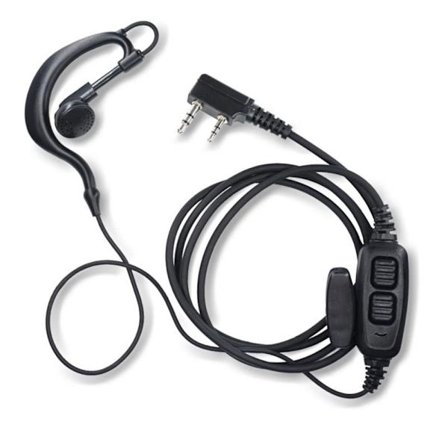 Dubbel Push-to-Talk-adapter för 82-serien 2-stiftskontakt Walkie Talkies Headset