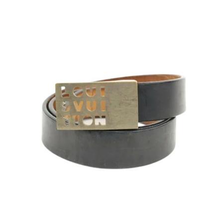 Louis Vuitton Vintage, Pre-owned Leather belts Zwart, unisex, Maat:ONE Size