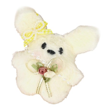 Trendy Pibende Kanin Vedhæng Dyr Nøglering Plysdukke Nøglering Elegant Taske Charm til Stilfulde Teenagere og Kvinder