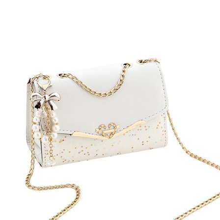 Damväska Fyrkantig väska VIT