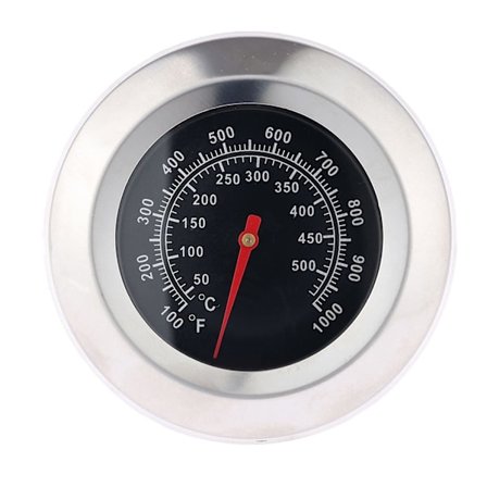 1 st 3" BBQ-termometer Gauge Face 1000F Temperatur Grill Cha