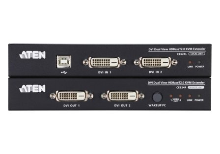 ATEN N CE 624 - KVM / audio / serial / USB extender - HDBaseT 2.0 - USB - up to 150 m