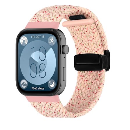 Flätat armband för HUAWEI Watch Fit 4 Pro-rem Magnetisk nylon Solo Loop Armband för Smartwatch Huawei Watch Fit 4/3-remmar