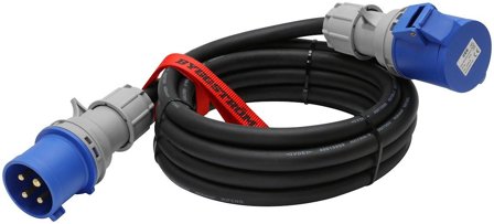 Malmbergs Skjøtekabel 3-Fas 32A 230V 5m 4G6mm2 IP44