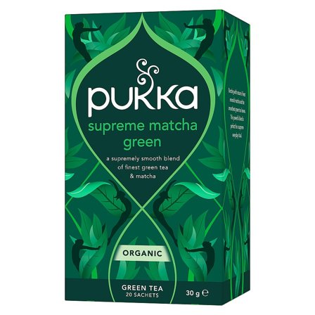 Pukka Supreme Matcha Green te Fairtrade Ø 20 breve, Helse & Madvarer, Te, Matcha Te