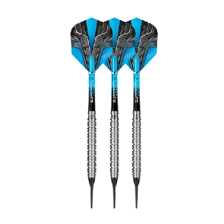 Harrows Revere Tungsten Darts (3-pack) 26g Silver/Svart/Blå