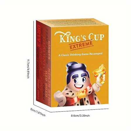 Nya modeller Extreme King's Cup Kortspel, Kortspel för Vuxna, Kul Familjespel, Födelsedagspresent, Spelpresent, Partyspel (FMY)