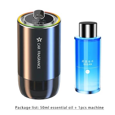 Billuftfräschare Smart Doftspridare 1000mAh Arom Luftfuktare Stjärnljus Luktspridare Interiör Biltillbehör