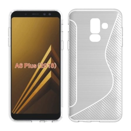 Flexicase-puhelinkuori Samsung Galaxy A6 Plus (2018) - läpinäkyvä