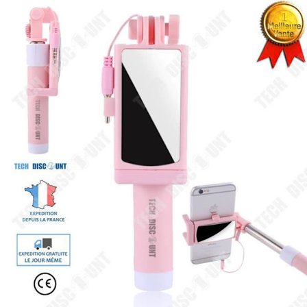 Selfiepinne - TD - Rostfritt Stål - Fällbar - Fjärrkontroll - 14-67CM