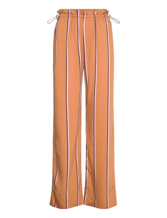 Gathered Long Pants, 2249 Striped V Orange STINE GOYA