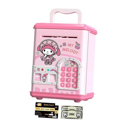 ATM Sparegris for Barn Pedagogisk Fingeravtrykkgjenkjenning Pedagogisk Leker Kuromi [DB]