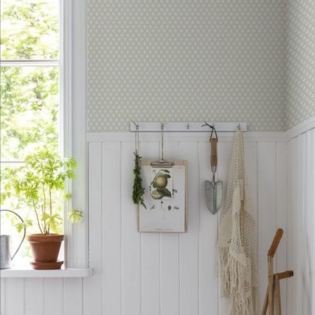 Duro Tapet, Lillstjärna 680-02 Blommor & Blad, L, Beige, Färg & tapeter