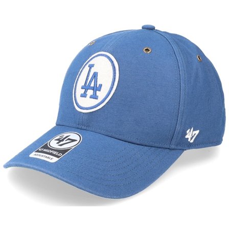 47 Brand - Los Angeles Dodgers Back Track Midfield Timber Blue Adjustable Adjustable Blue Cap - MLB @ Hatstore