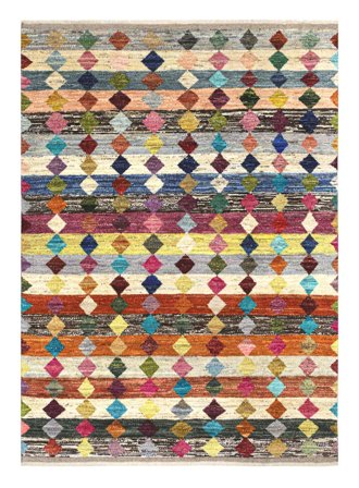 Berber Colourful Tæppe Moderne Brun/Gul (Uld, Afghanistan)